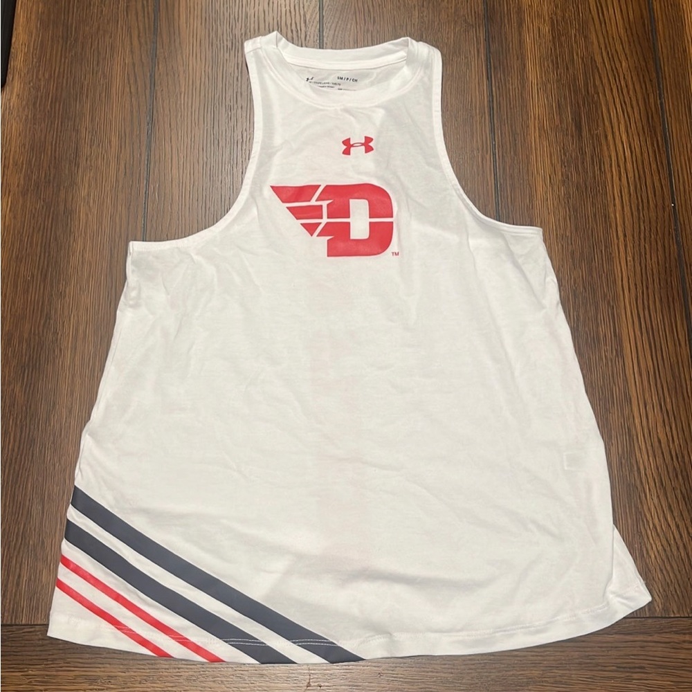Womens Under Armour Tank Top - Dayton Flyers -Size S